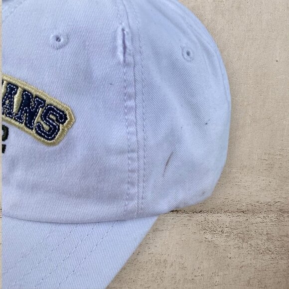 Vintage Fubu Jeans 1992 Athletics the Collection Hat NWT White Distressed *Flaws - Picture 3 of 12